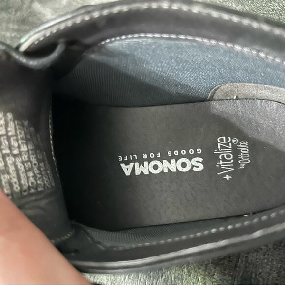 Sonoma Men’s Vitalize Black lace up boots Sz 8 - Picture 2 of 9